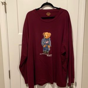 Long Sleeved Polo Bear T Shirt 3XL